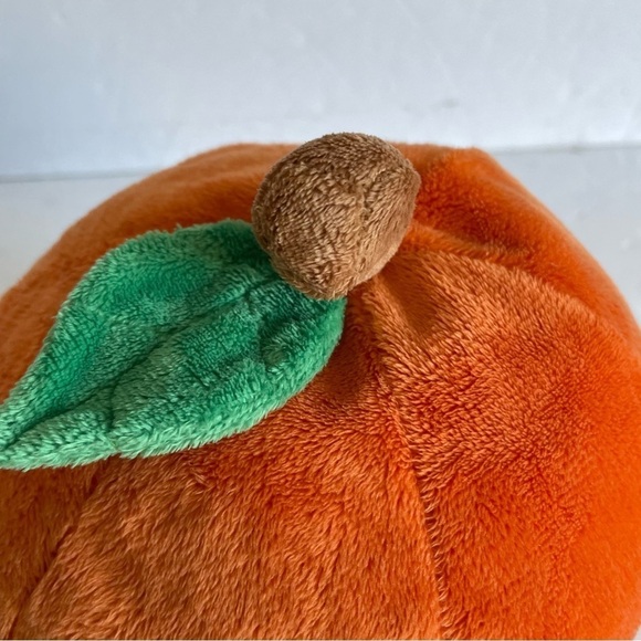 Ty Pluffies Gilbert the Pumpkin Beanie Plush Halloween 2010 Lovey colorful - Picture 11 of 12